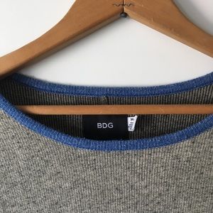 BDG Grey Knit Long-Sleeve